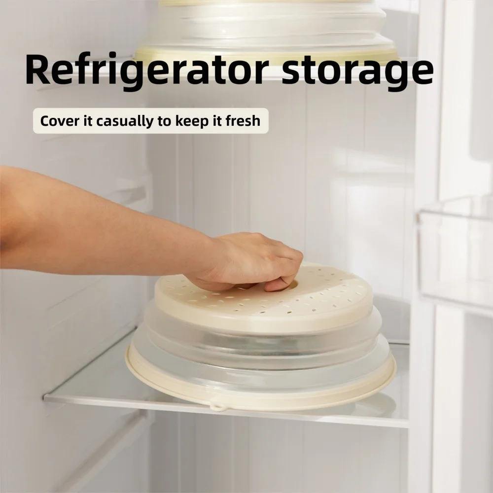 Penutup Percikan Microwave Tahan Minyak Tutup Pelindung Percikan Makanan Tahan Percikan Tahan Panas Gadget Dapur dengan Saluran Uap