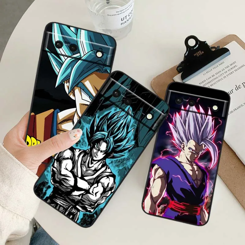 

Dragon Ball Goku Hot For Google Pixel 9a 9 8A 8 7 7A 6 6A Pro XL 2024 5G Black Soft TPU Silicone Cover Phone Case
