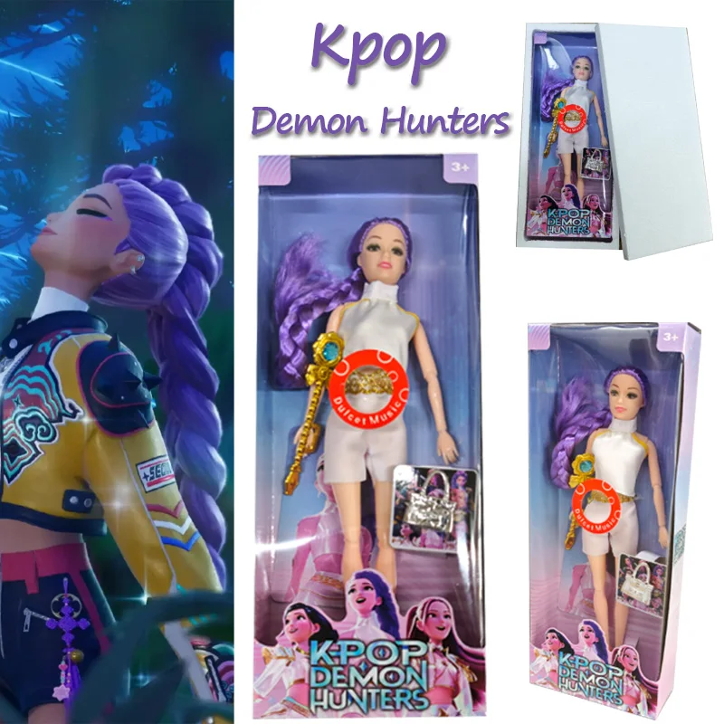 

K-Pop Demon Hunters Hot Sell With Delicate Texture Anime 30CM Doll Vinyl Toy Rumi Mira Zoey Birthday Surprise Gift For Girls