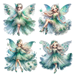 Three Ratels QA46   Beautiful Butterfly Fairy Cartoon Wall Stickers for Home Decoration Waterproof Car decals