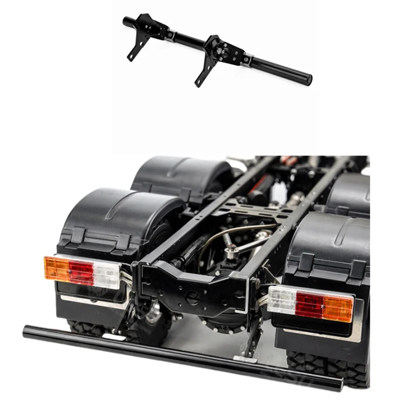 

Universal Metal Rear Bumper for 1/14 Tamiya RC Truck SCANIA Benz Actros MAN VOLVO Trailer Tractor Degree LESU DIY Parts