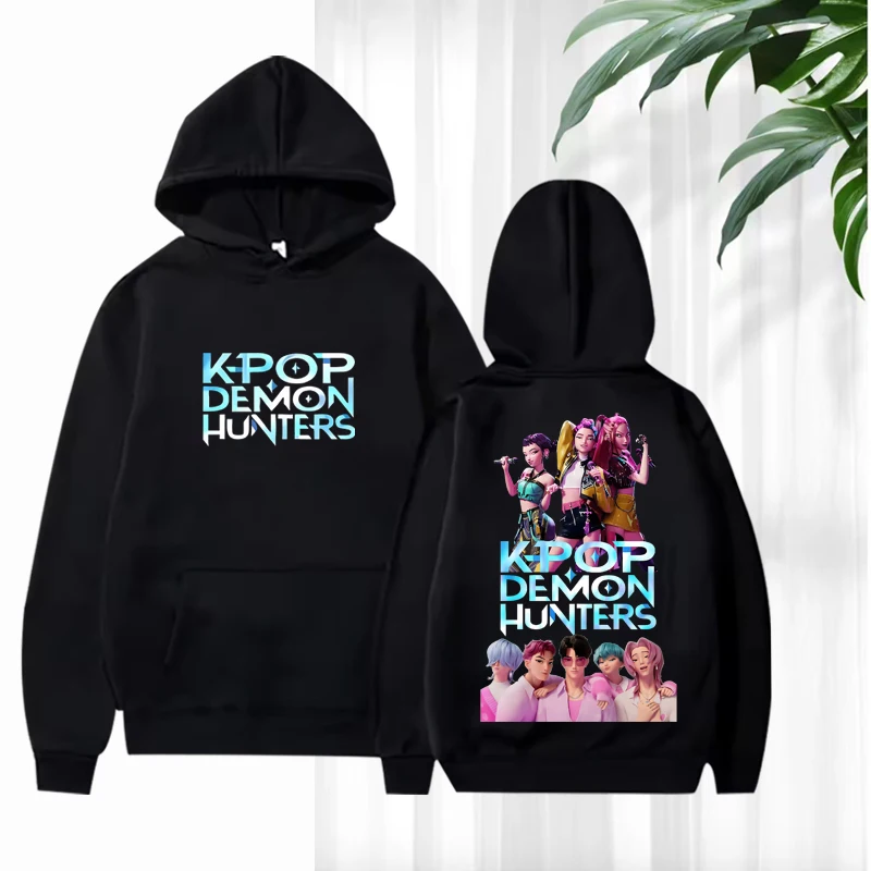 

Kpop demon hunter 2025 Fan Essential Graphic hoodie 2025 men ’s women vintage Long sleeve streetwear print oversized tops unisex