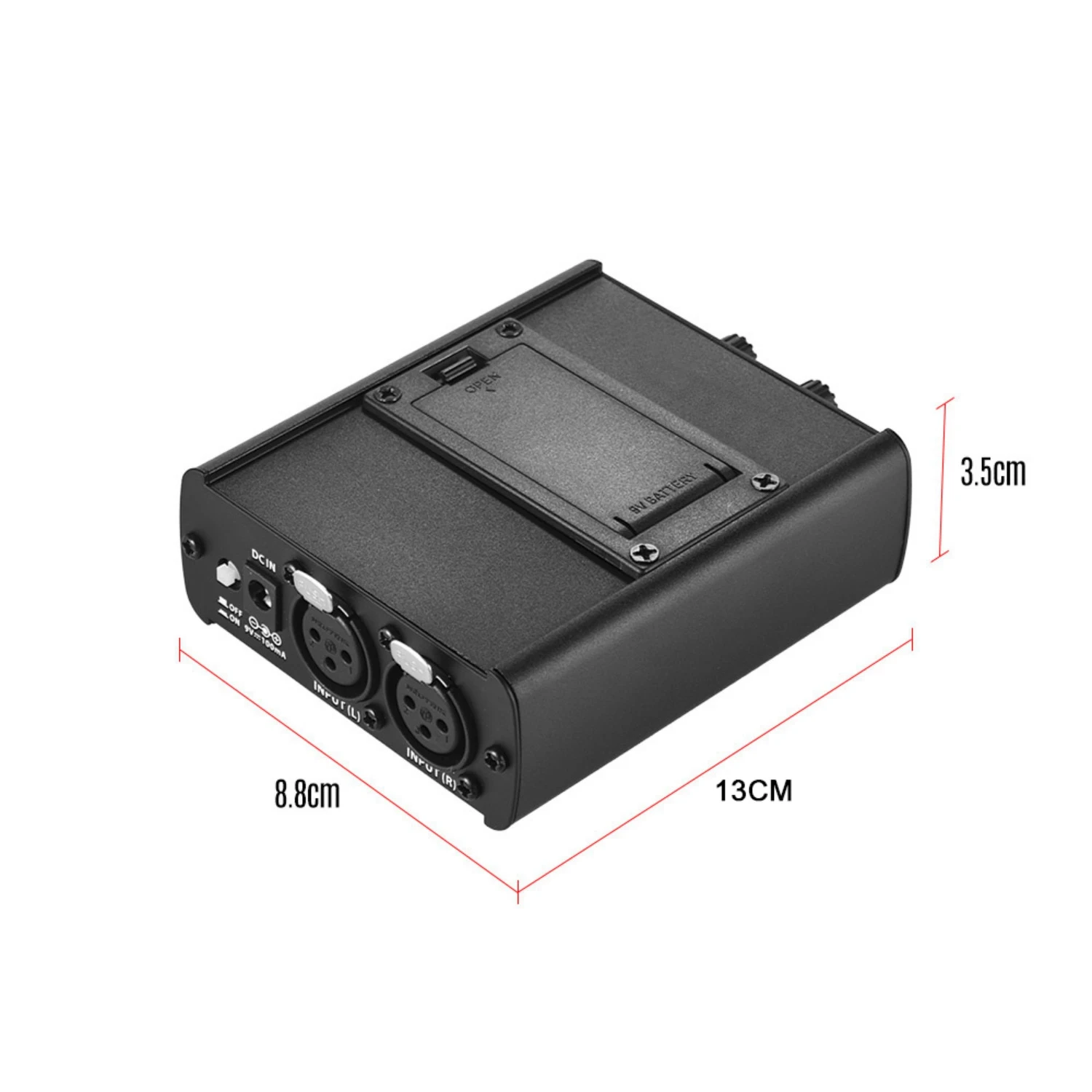 Amplificador Personal para auriculares, Monitor intrauditivo con entradas XLR, salida de 3,5mm, interfaz de Audio