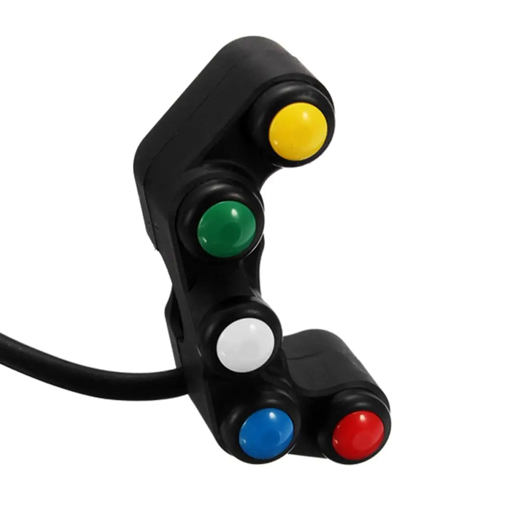 

Кнопка включения/выключения на руль мотоцикла, пластиковый блок управления из АБС-пластика для универсальной системы крепления на руль 22 мм