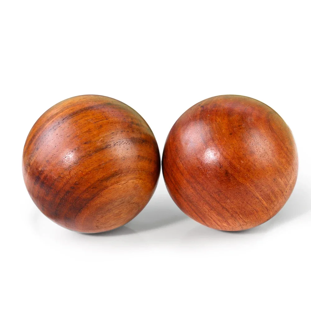 Bola de masaje de madera roja, Bola de Fitness, Yoga, meditación, ejercicio de salud de los dedos, alivio del estrés, terapia de relajación, 1 unidad