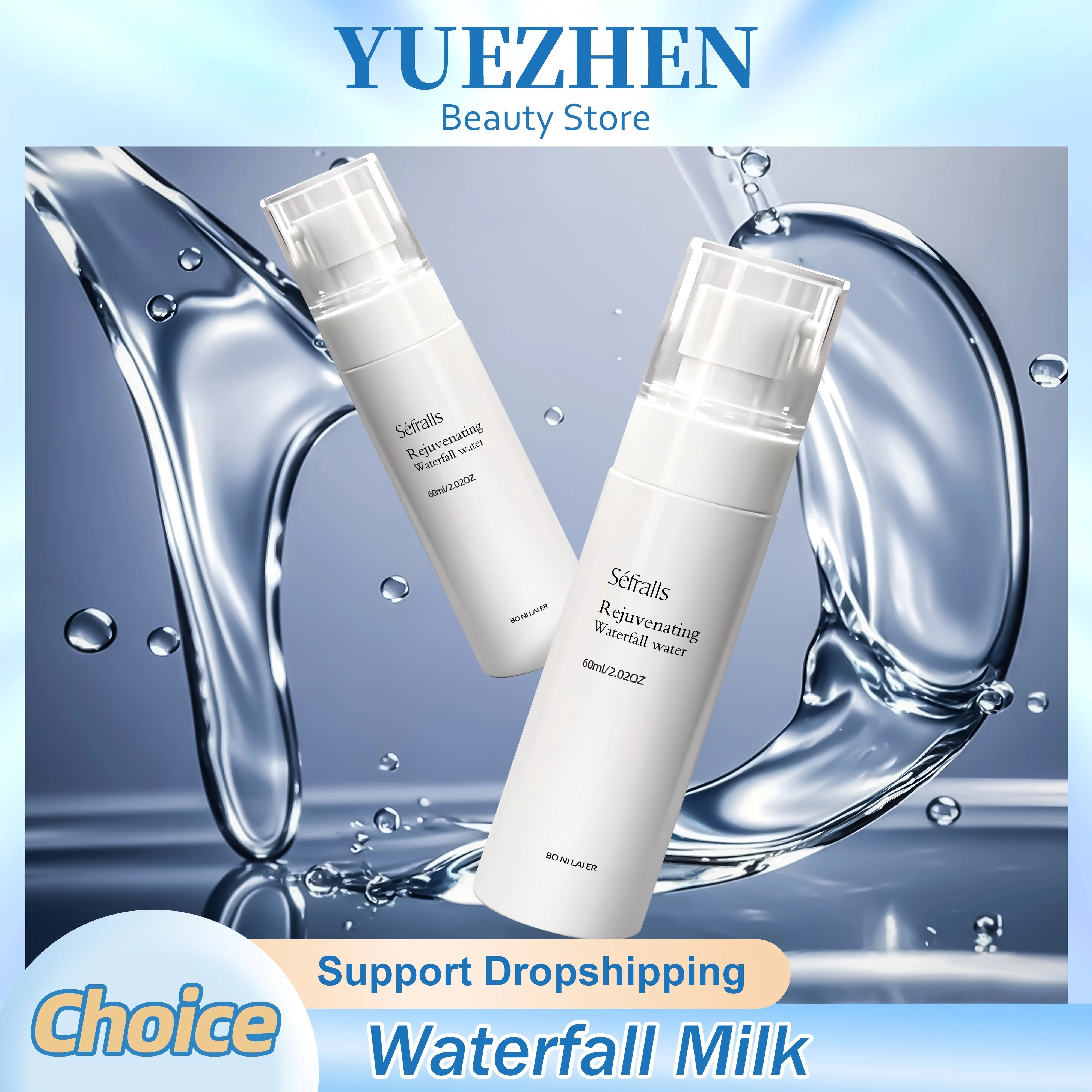 

Séfralls Skin Revitalizing Waterfall Cream 60ml*2pcs - Deep Hydrating & Moisturizing Cream for Soft, Radiant Skin, Improves Skin