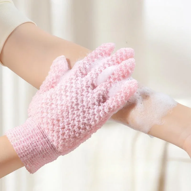 1PC Strong Decorticate Shower Scrub Gloves Peeling Massage Bath Gloves Body Scrub Sponge Wash Skin Moisturizing SPA Shower Towel