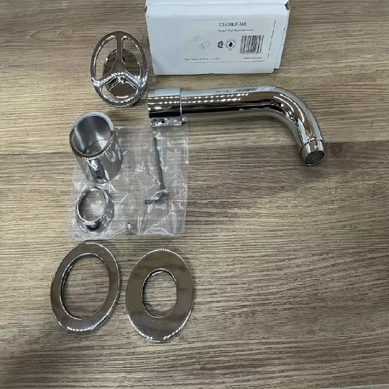 

Brand New Ready Stock Brand New T3558LF-WL 1.2 GPM Wall Mounted Bathroom Faucet Chrome *READ* for Plc
