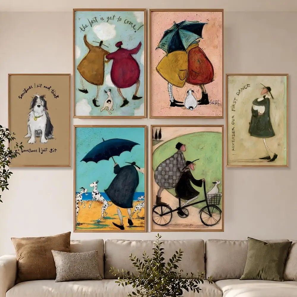 Whimsical Artist Sam Toft Poster Modern Aesthetic Wall Art Poster Home Bar Cafe Decor Gift