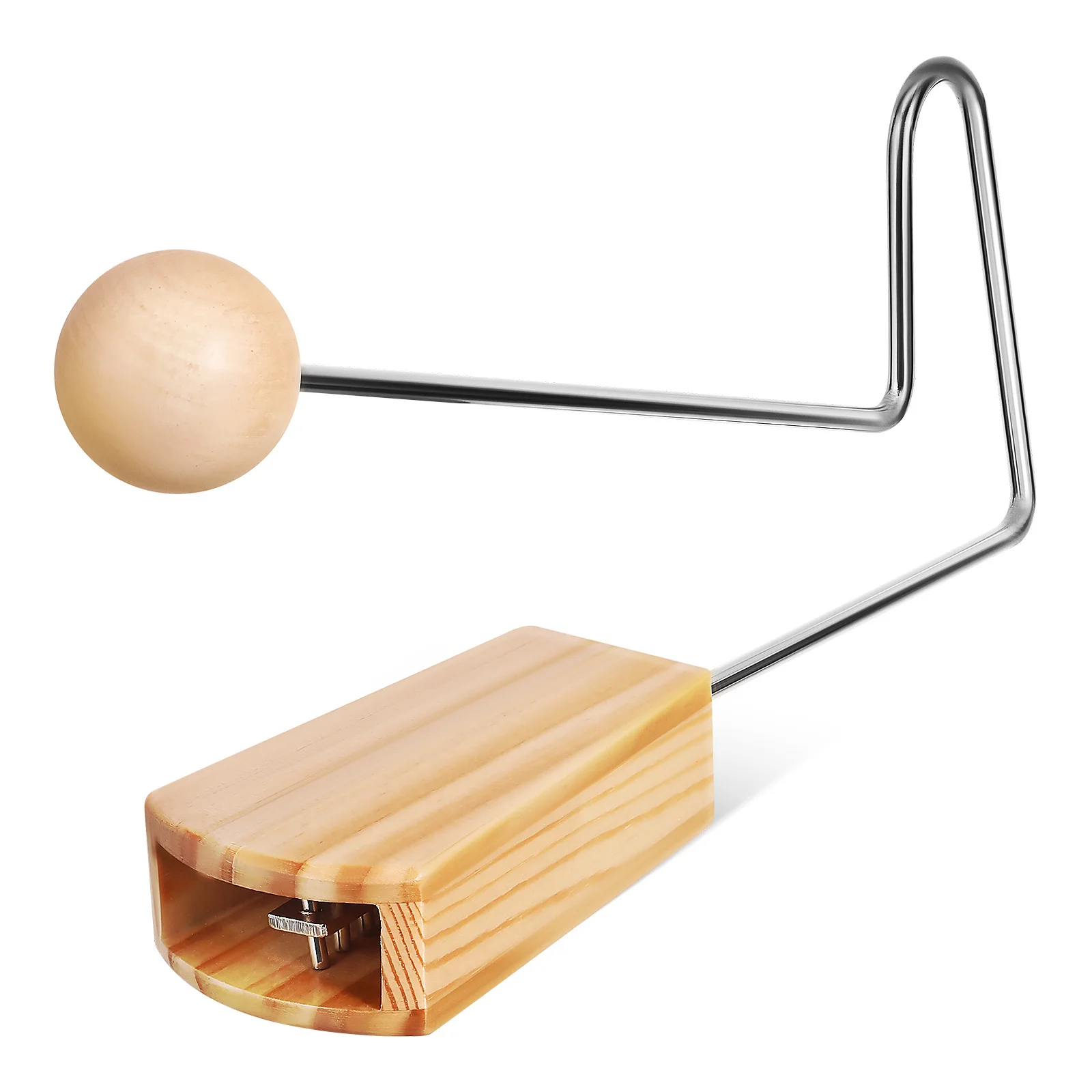 

Vibraslap Musical Instrument Wooden Percussion with Unique Sound for Band Adults Portable Rhythm