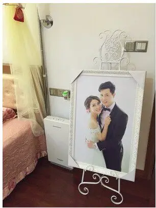 European iron oil painting frame photo frame floor stand display rack poster frame photo bracket wedding easel