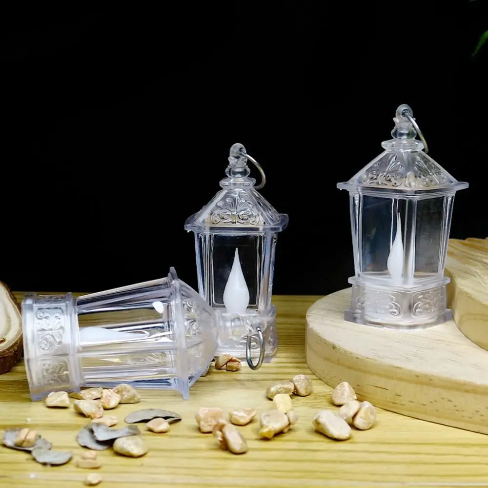 Transparent Night Light Electronic Candle Light Props Atmosphere LED Crystal Lamp Warm White European style Bedroom