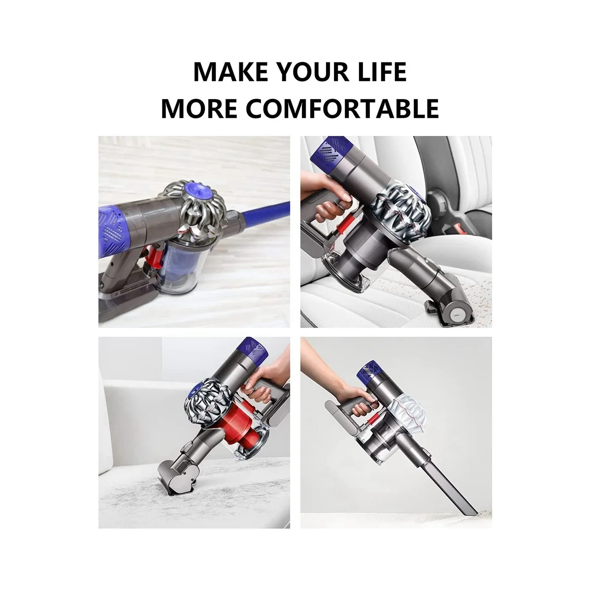 21.6V V6 DC62 อะแดปเตอร์แบตเตอรี่ + ตัวกรองชุดเปลี่ยนสําหรับV6 SV04 SV03 DC58 DC59 DC61 DC74 สัตว์DC72 สูญญากาศ