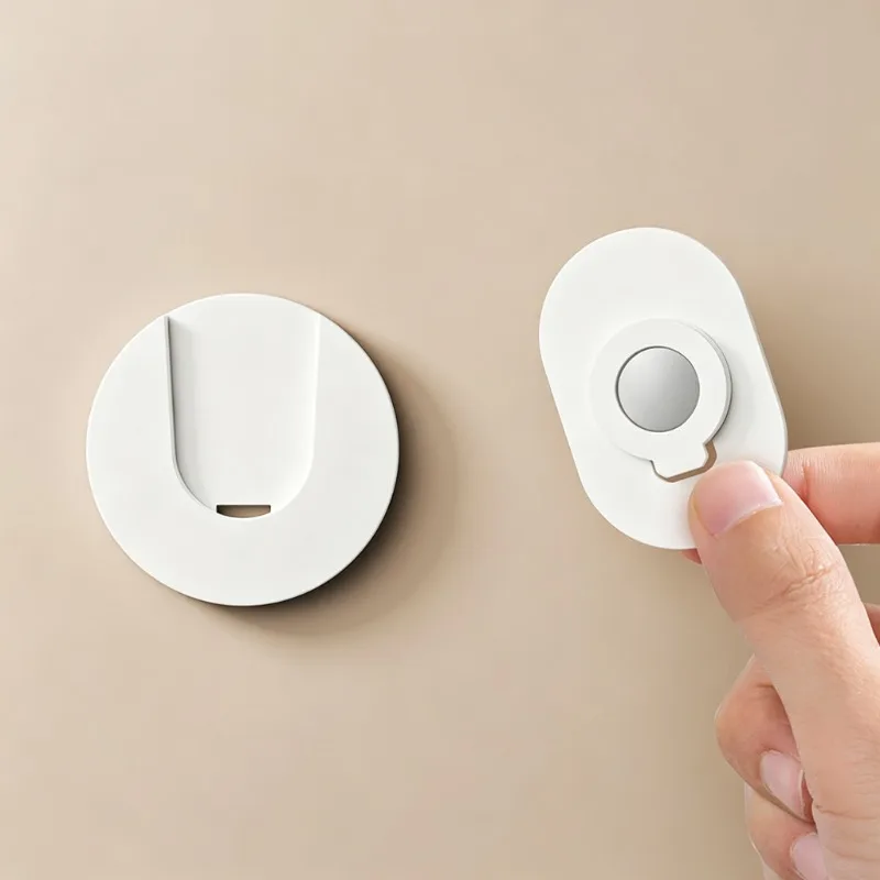 1PC Wall Mount Power Strip Holder No Drill Magnetic Socket Hook Router Cable Organizer for Home Wall Storage Use kitchen items