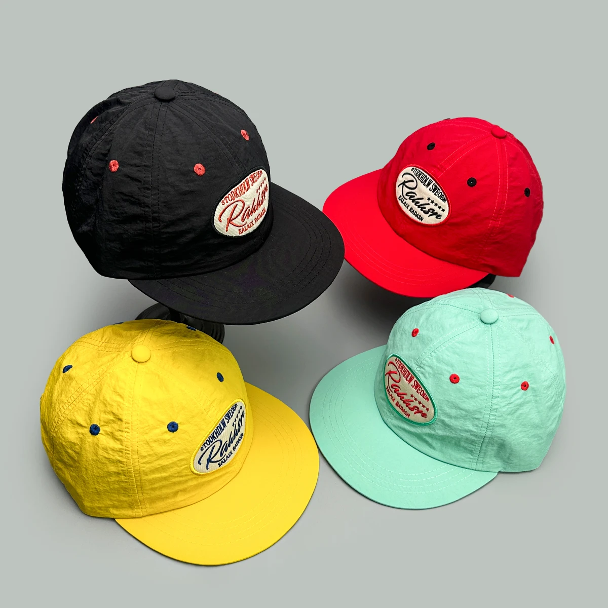 Quick Drying Embroidered Letters Baseball Hats Niche New Unisex Sunshade Flat Eave Breathable Hip-hop Versatile ins Peaked Caps