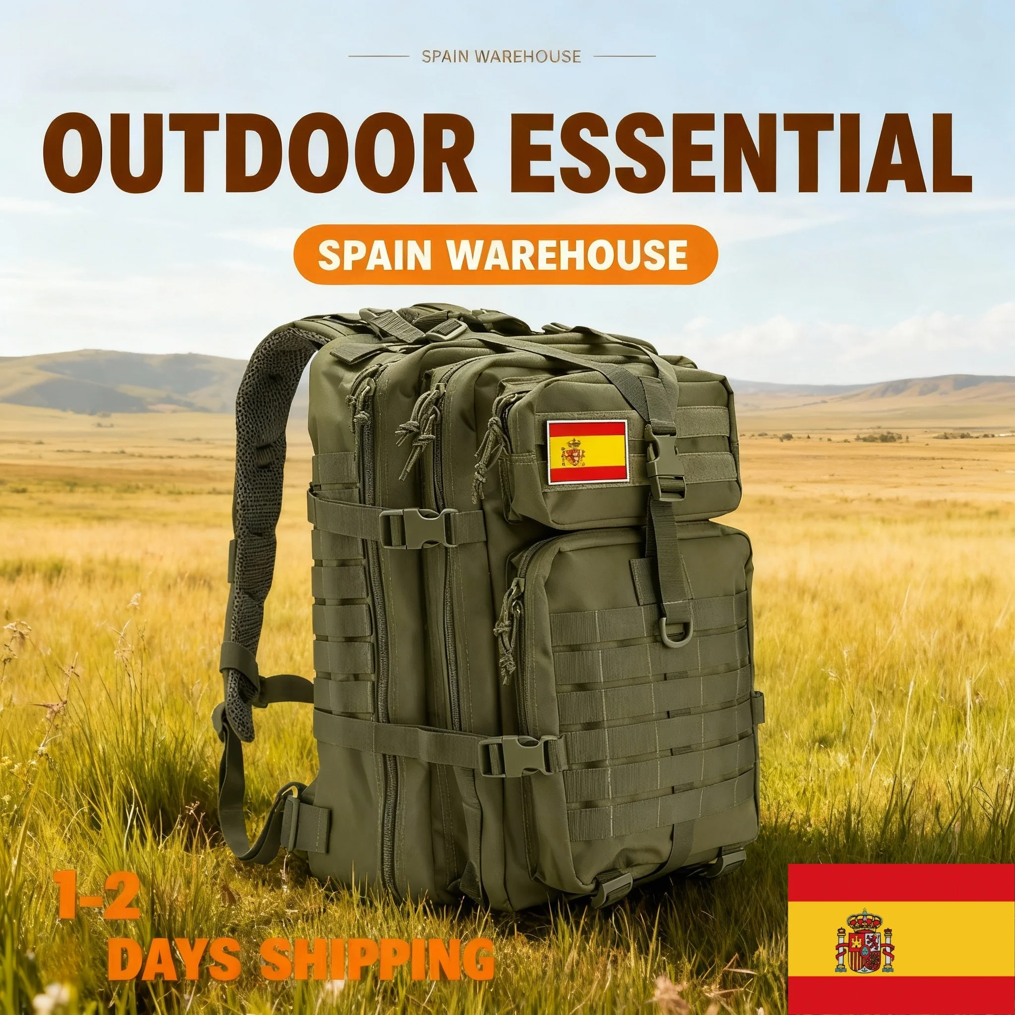 Sac à dos tactique militaire 50L, en Nylon 1000D, étanche, système Molle, Camping en plein air, randonnée, chasse, sport, sac d'assaut