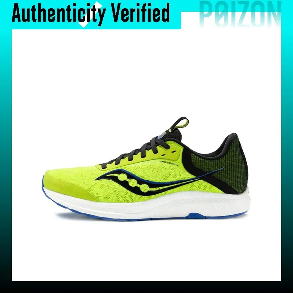 Saucony Freedom 5 Running Shoes Men's Low Top Green/White/Black S20726-25