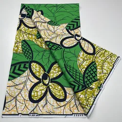 2024 Afican Super holande Wax Fabric Sewing Material 100% Cotton Prints 6 Yards Super High Quality For Dress 3C6GX