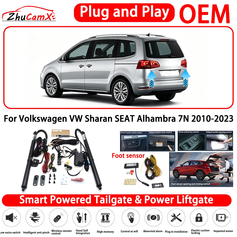 for Volkswagen VW Sharan SEAT Alhambra 7N 2010-2023 Smart Powered Tailgate Power Liftgate Automatic Rear Trunk Tailgate Actuator
