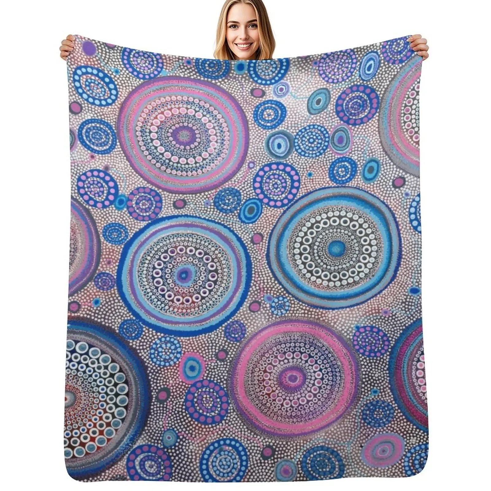 

Seven Sister's Dreaming Throw Blanket Blankets For Sofas Cute Bed covers halloween Blankets