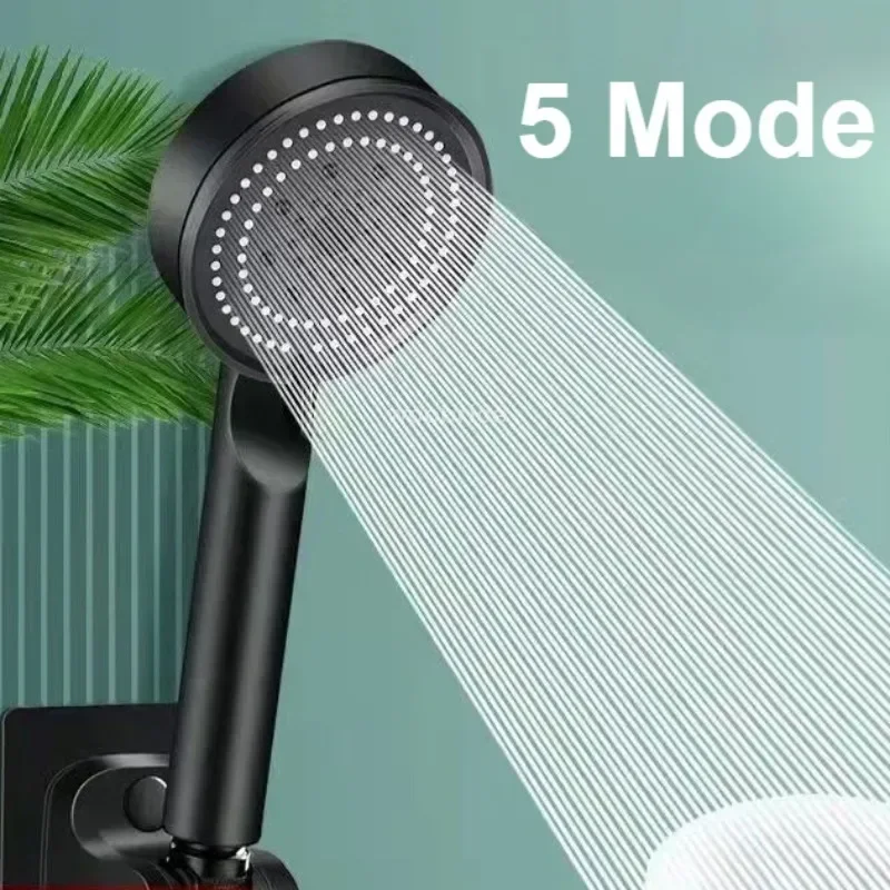 5 Modes Shower Head High Pressure Shower Head Water Saving Adjustable High Pressure Shower Head Bathroom Accessories Ducha Bath