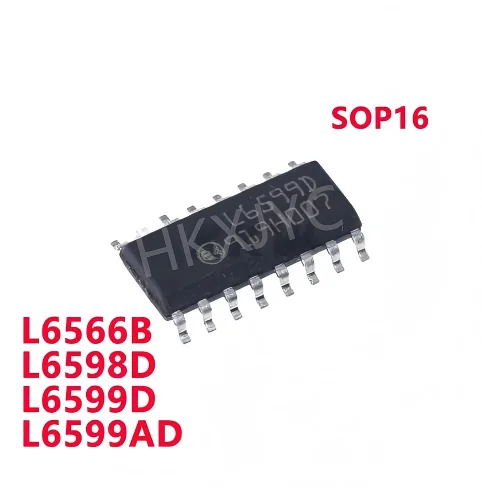 5PCS New  L6566B L6566 L6598D L6598 L6599D L6599AD L6599 SOP16 LCD power supply chip Ship Immediately