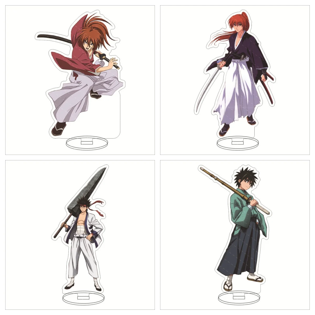 

HOT Anime Rurouni Kenshin Plate Decoration Desk Figure Display Acrylic Stand Model Friends Girl Cartoon Peripheral Products Gift