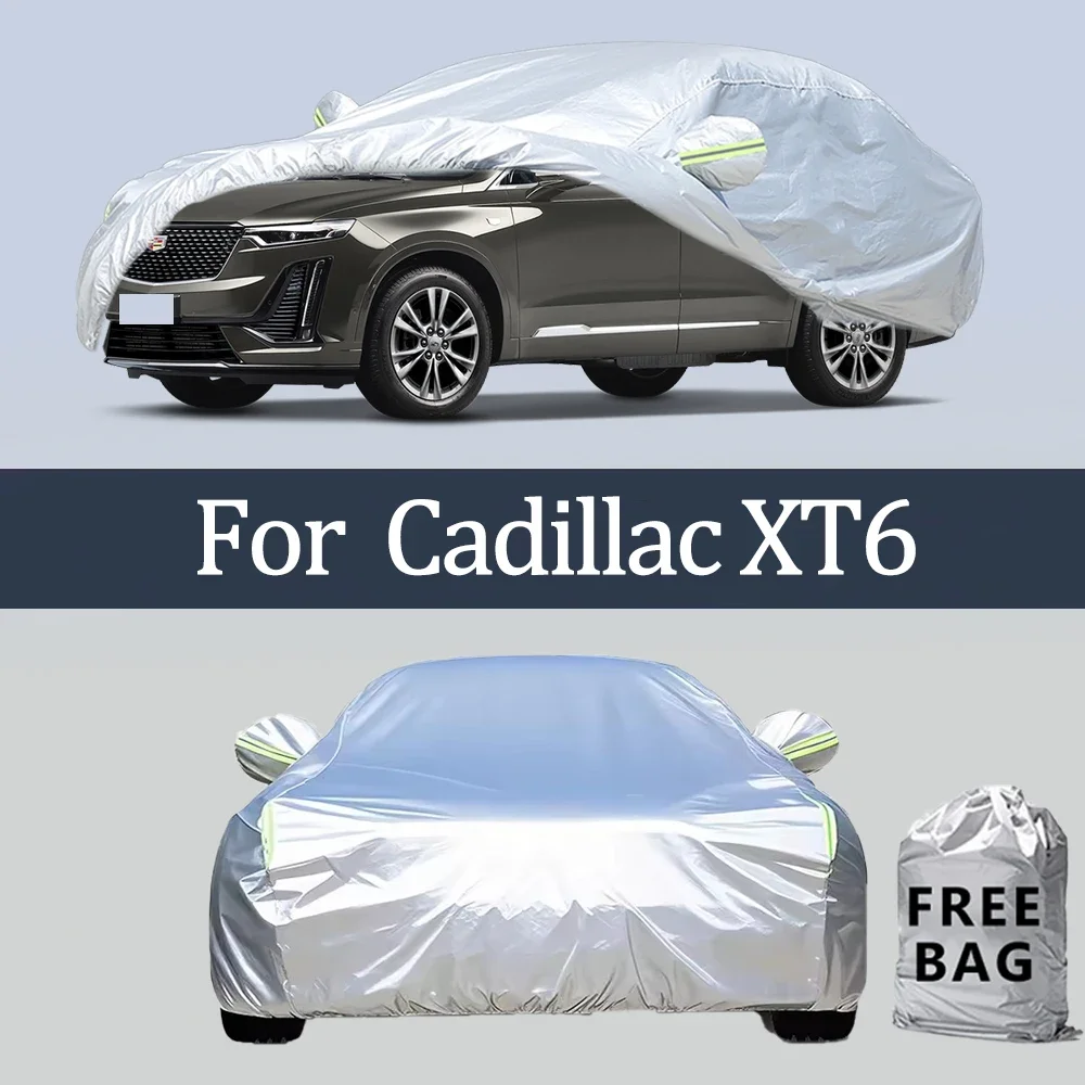 

Для Cadillac XT6 автомобильный чехол уличные защитные чехлы снежный солнцезащитный козырек водостойкий пылезащитный внешний УФ автомобильные аксессуары
