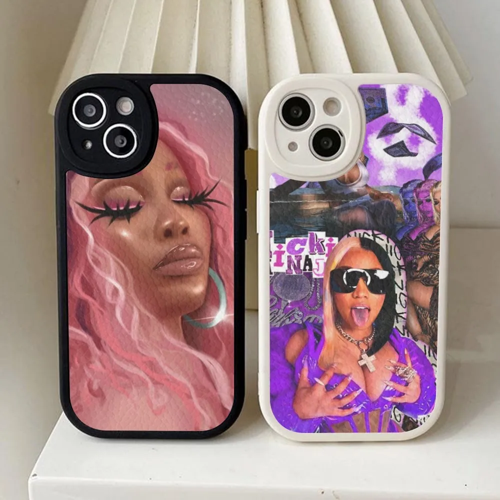 Nicki Minaj Rapper Phone Case Hard Leather For iPhone 14 13 12 Mini 11 14 Pro Max Xs X Xr 7 8 Plus Fundas