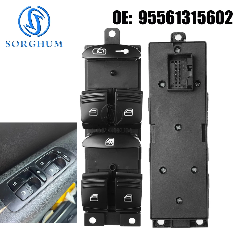 

95561315602 Power Window Control Switch For Porsche Cayenne 9PA 2003-2010 95561315601 955 613 156 02 7L5959857A Car Accessories