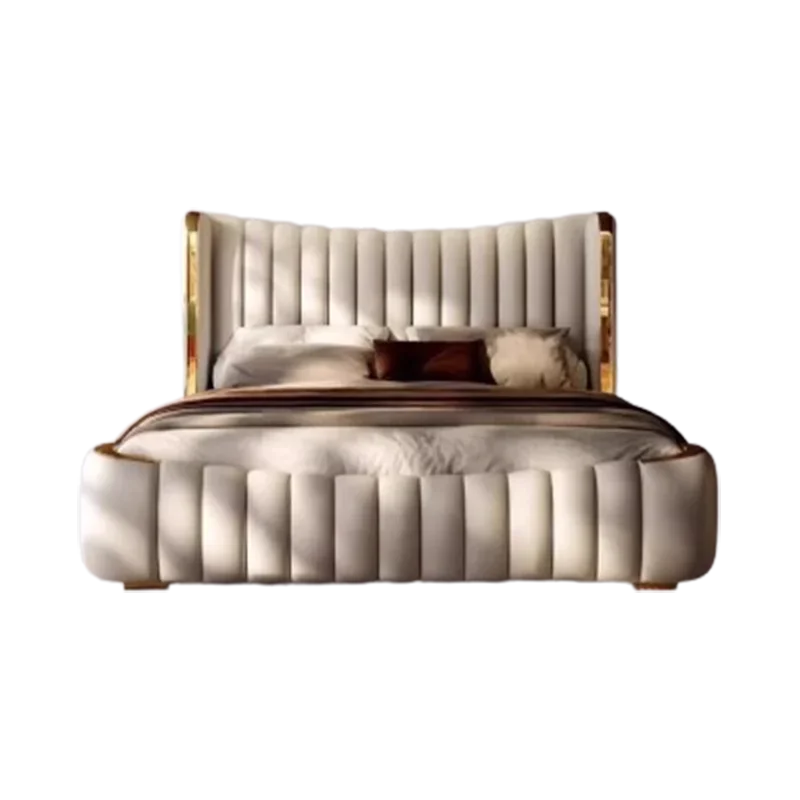 إطارات سرير تخزين جمالية مقاس كوين منضدة متعددة الوظائف سرير شمالي فاخر أثاث غرفة نوم موبليس بارا الحجار