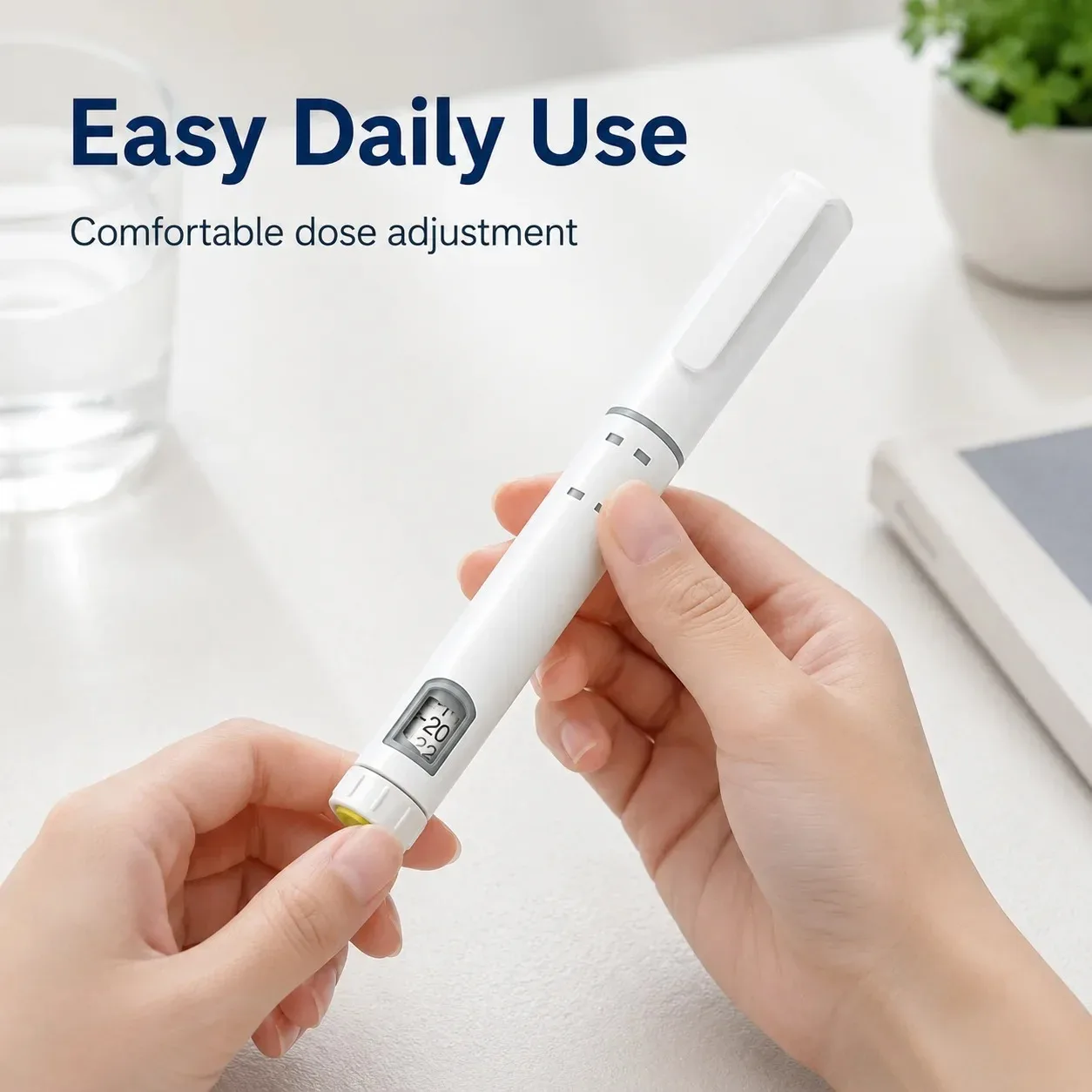 5‑20Set Sterile Disposable Injector Pen Kit 60U Rotary Push Operation 3ml Cartridge Bottles with 4mm 32G Pen Tip Accurate Dosing