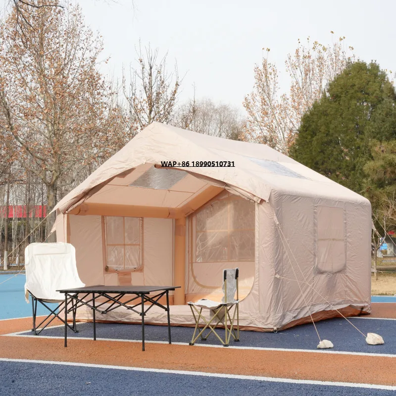 

Wholesale Inflatable Camping Tents Waterproof Air Glamping Tent for 4-6 People, Easy Setup Oxford Cabin Tent