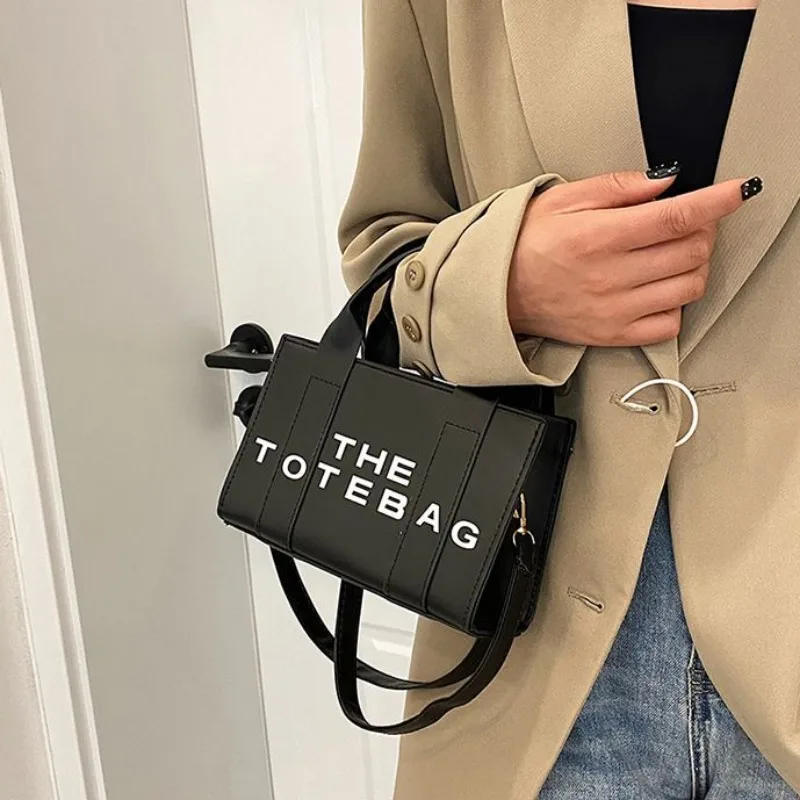 Women Crossbody Bags Simple Fashion All-match Handbags Letter Outdoor Portable PU Tote Bags Y2k Korean Classic Bolsos Designed