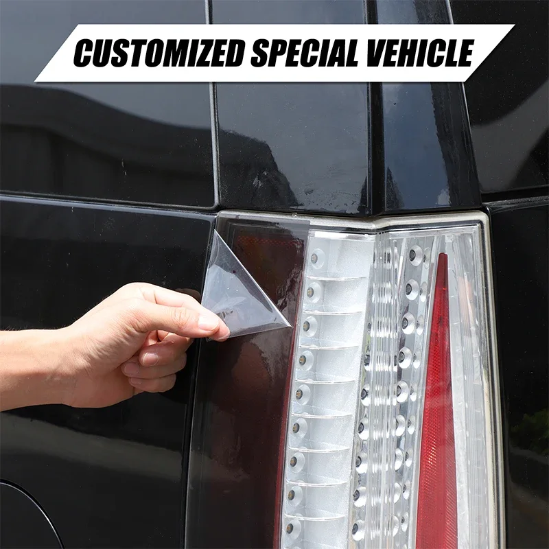 

For Cadillac Escalade 2007-2014 PVC Black Car Front rear Turn Signal Decorative Film Sticker Car Accessories