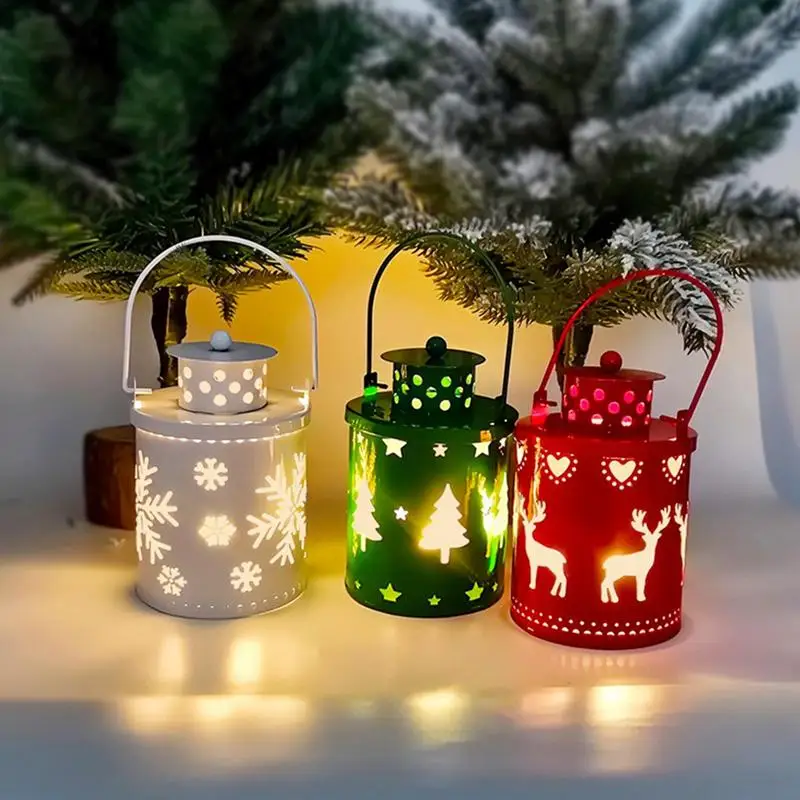 Christmas Lantern Led Candles Halloween Christmas Decoration Candles Light Retro Oil Lamp Flameless LED Lamp Electronic Candle