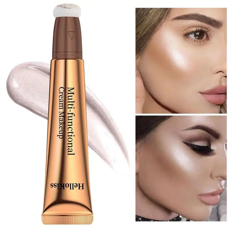 Cream Blush Highlighter Stick Eyeshadow Smooth Make Up Liquid Eye Face Pink Blusher Face Contour Brightens Makeup