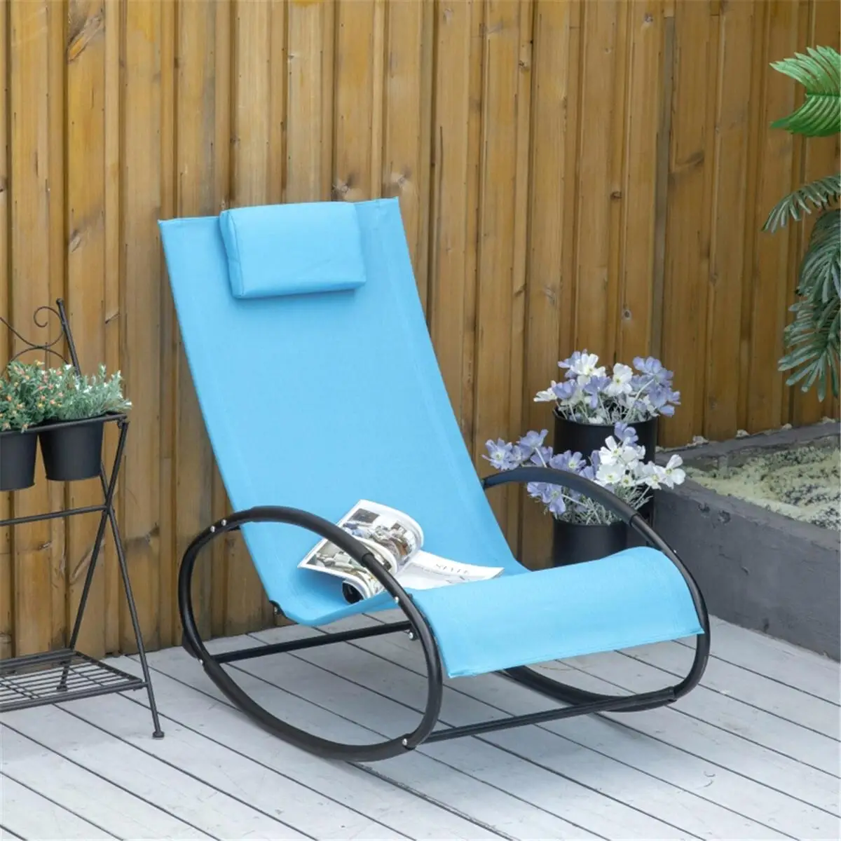 Comfortable Garden Rocking Chair - Stylish Outdoor Seating for Relaxation - Fast Shipping