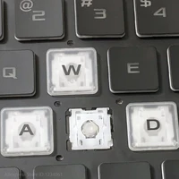 Tecla de repuesto de borde transparente para ASUS TUF 3 Gaming F15 FX507 FX517 FX707 FA507 ZC/ZV/ZM, teclas y Clips para teclado de ordenador portátil