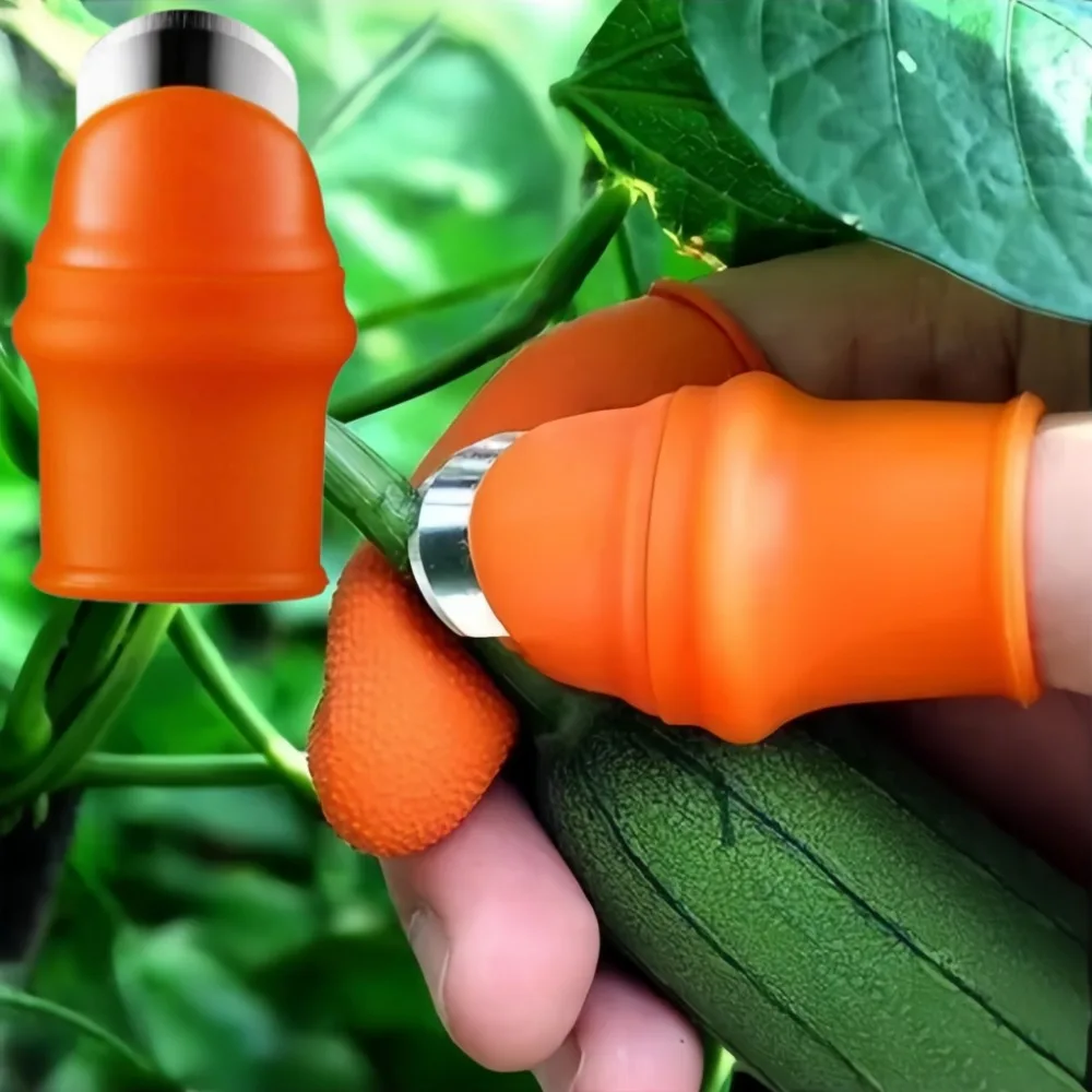 Vegetable Picking Stainless Steel Thumb Knife Comfortable Fit Nailand Finger Protection Supplies Garden Harvest Trimming Tool