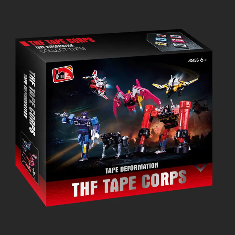 THF Transformation Soundwave Six Tape Troop G1 Mindwipe Rumble Frenzy Ravage Laserbeak Buzzsaw Limit KO Figure Robot Toys KBB