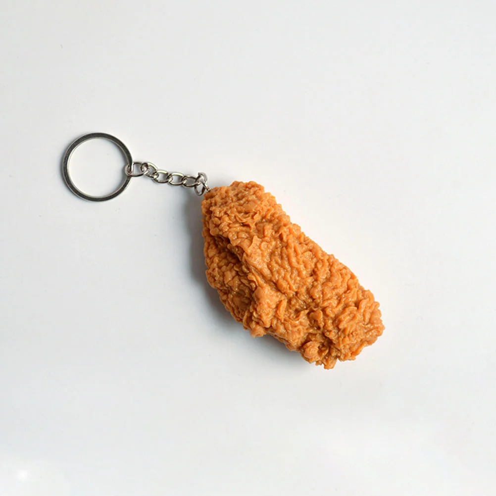 Keychain Chicken Leg Pendant Holder Small Food Pendants Simulation Backpack Fried Car Miss