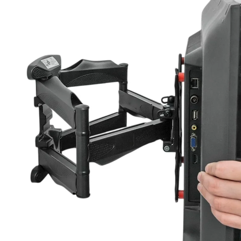 Full Motion TV Wall Mount Bracket 40-110 Inch, 6-Arm Swivel Tilt Extend TV Holder Max Load 45.5kg for Large Screen Television