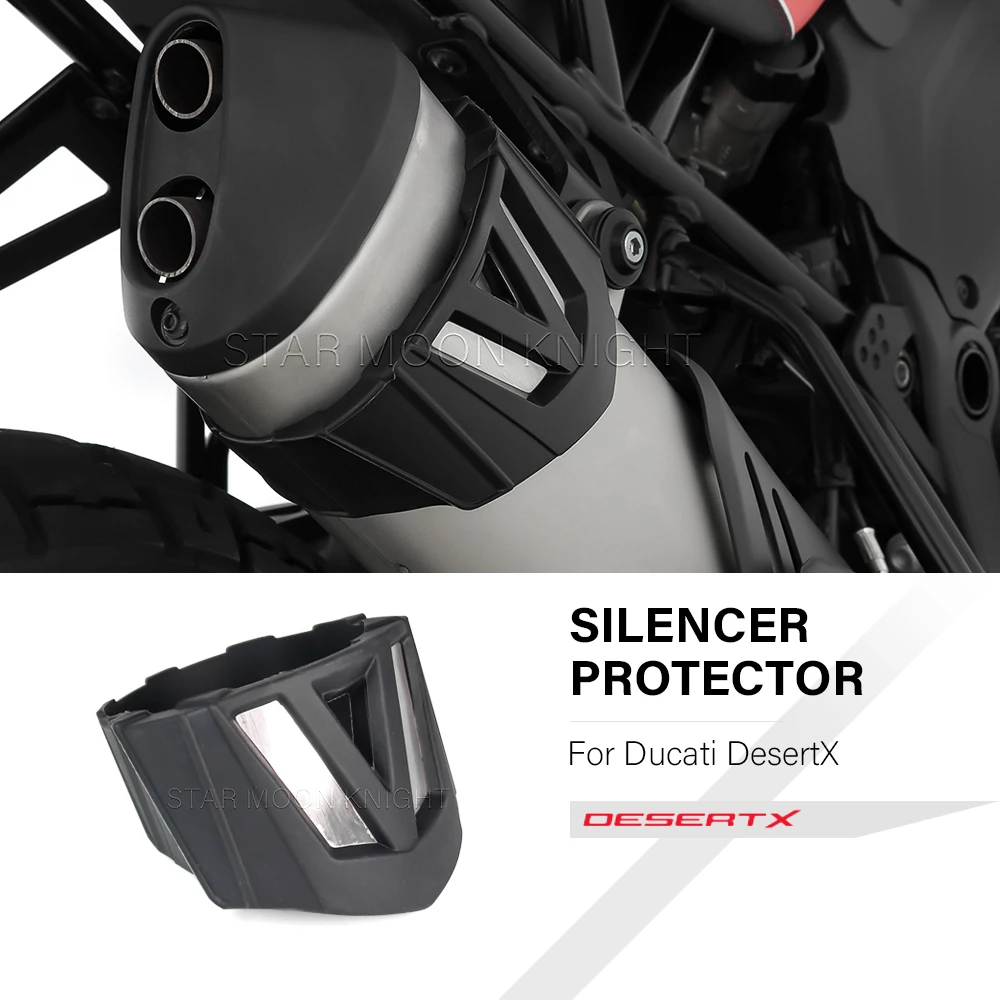 

Exhaust Pipe Muffler For Ducati Desert X DesertX 2022- Motorcycle Rear Silencer Anti-Drop Protection Cover