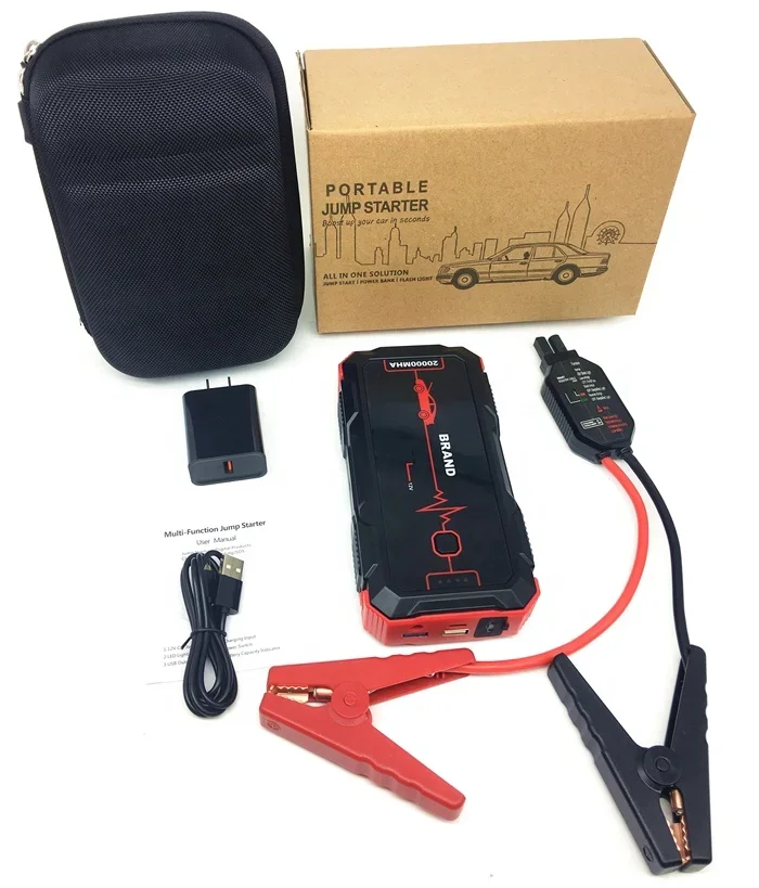 Car Jump Starter High Capacity 12v Booster With Type-c And QC3.0 Most Powerful Roav Jump Starter Pro Power Bank 2000a