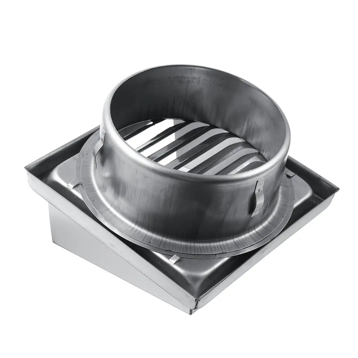 100/125/150mm 304 Stainless Steel Wall Air Vent Extract Valve Grille Ducting Cover Air Ventilation Outlet Air Vent Ventilator