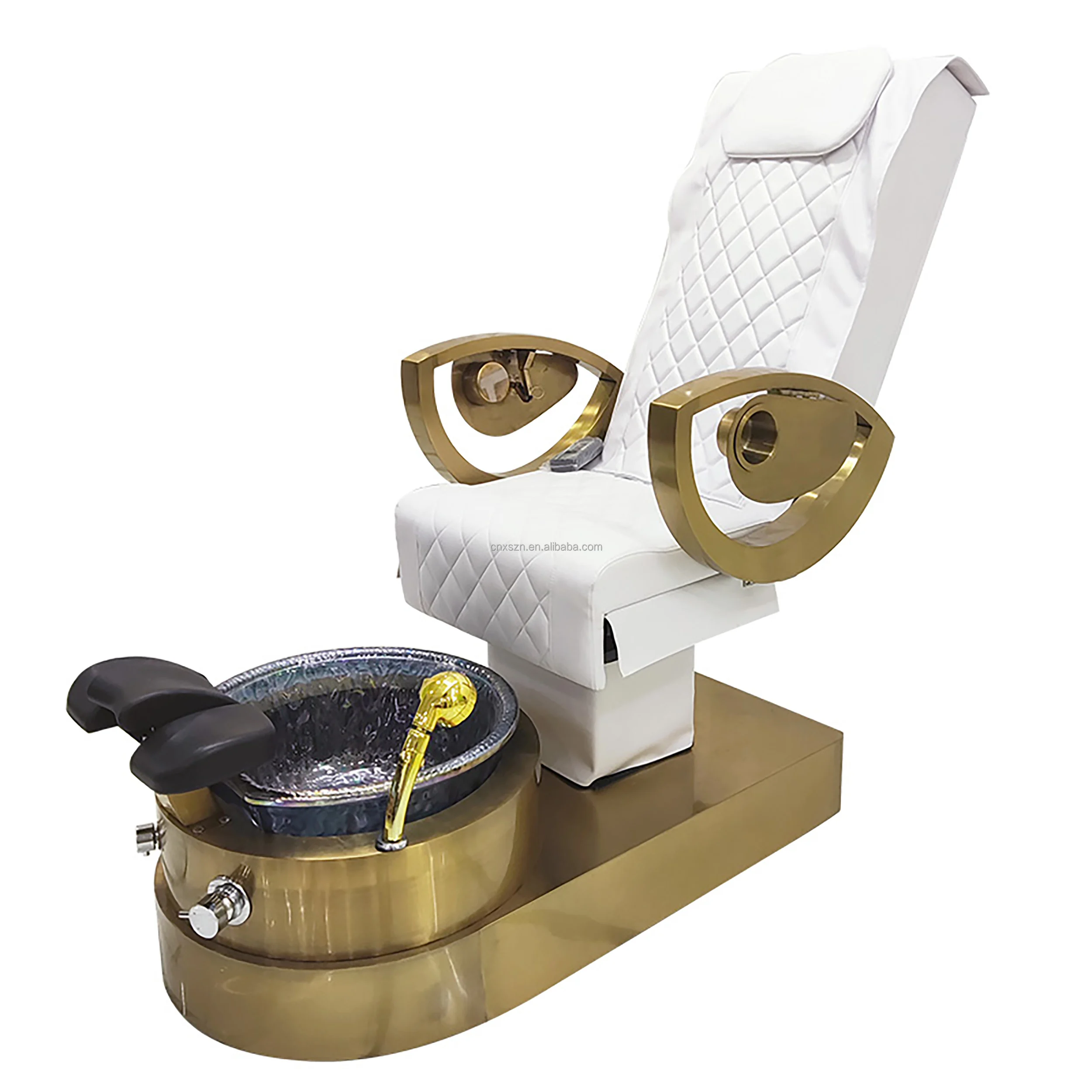 

Стеклянная чаша Deluxe Throne из нержавеющей стали, спа-массажное кресло для педикюра для ногтей