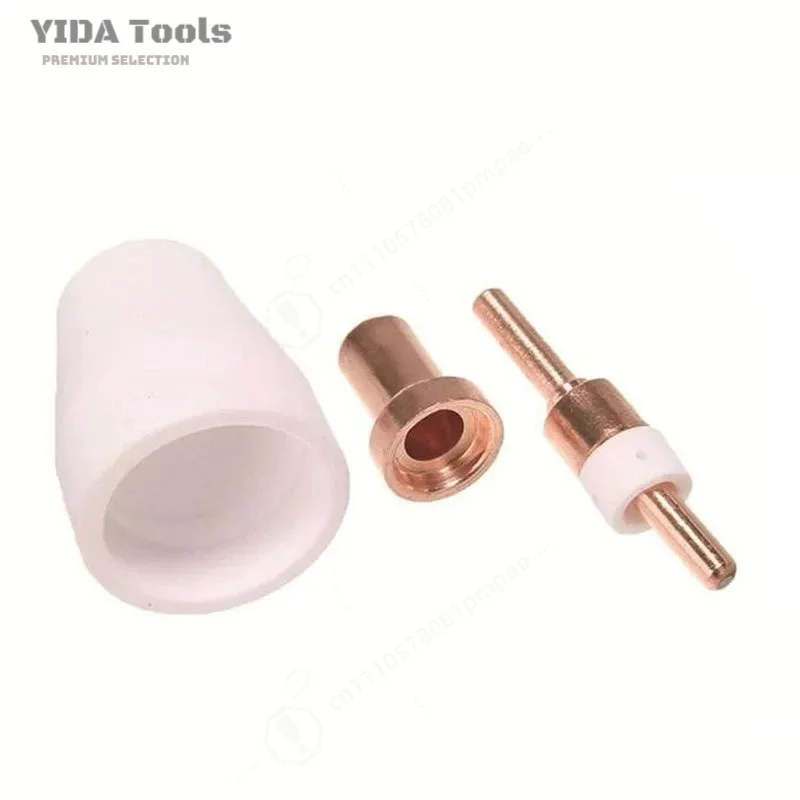 PT31 LG40 Square Handle Plasma Cutter Torch Head Electrode Nozzle 41Pcs Set Replacement Parts for PT31 Latest Version