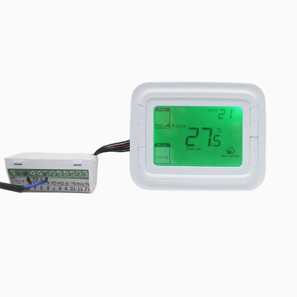 

Air Conditioning Fan Coil Digital Thermostat T6861H2WB Remote Control Panel for Temperature Control with Manual On Off Switch