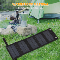 10W Foldable Solar Panel Portable Solar Power Solar Panel Solar Module Panel Portable High Efficiency Solar Panel with USB Port